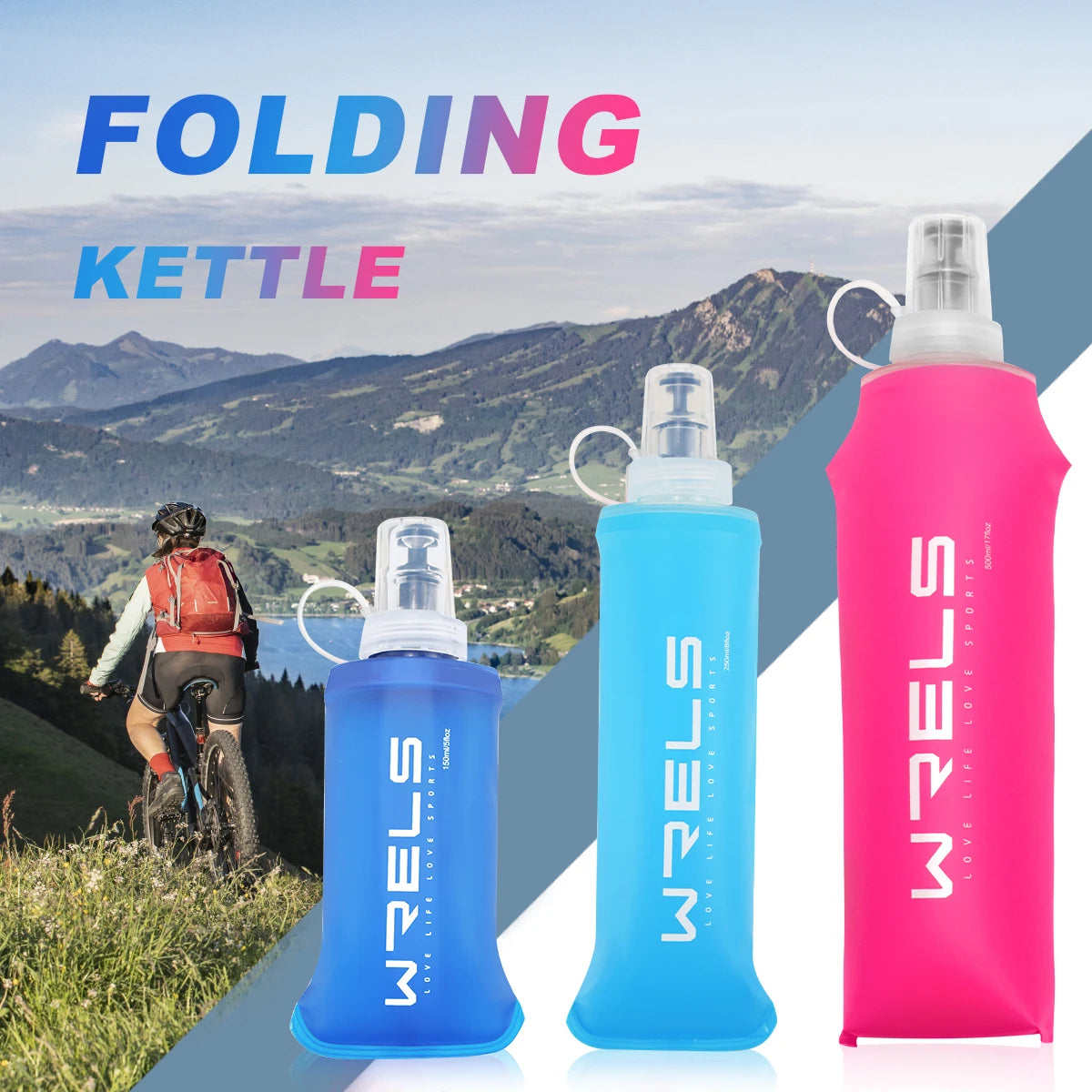 Outdoor Collapsible Silicone Bite Size Water