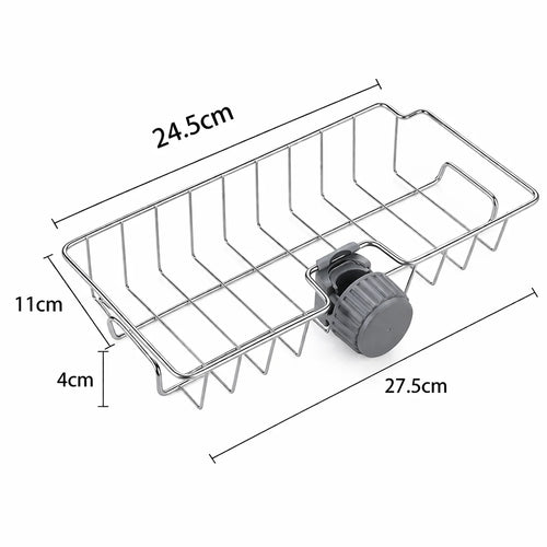 Kitchen Sink Drain Rack Sponge Storage Flexible Faucet Holder Soap