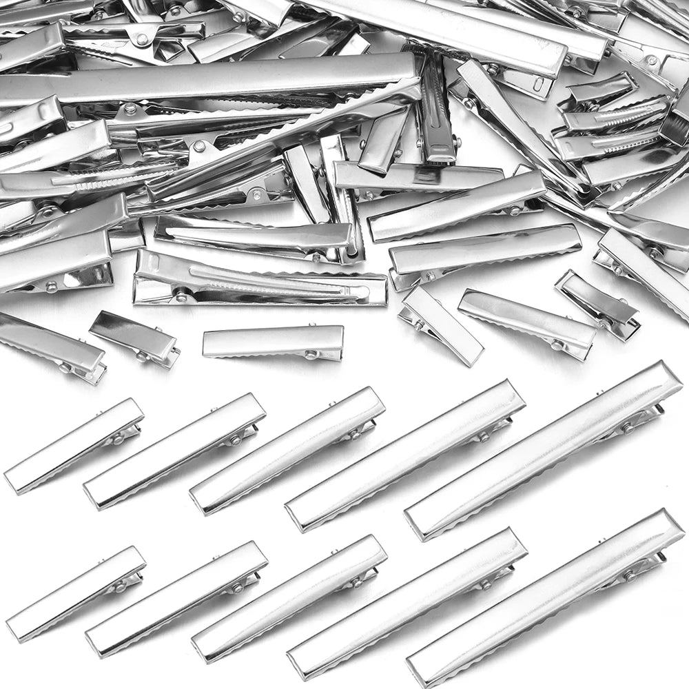 Metal Hair Clips Alligator Clips Hairpins Barrettes For DIY