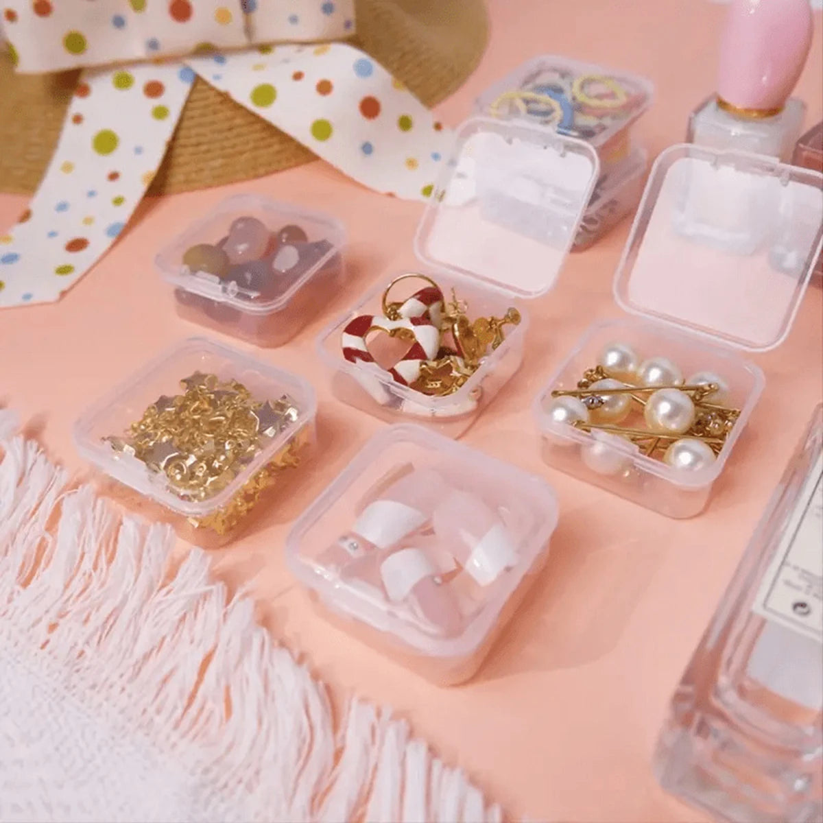DIY Diamond Painting Embroidery Storage Box, Nail Art Jewelry