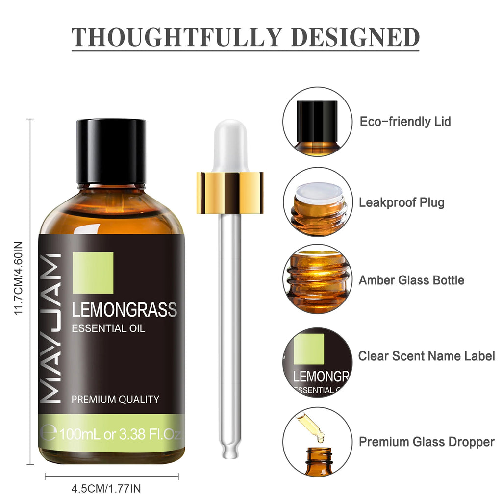 MAYJAM 100ML Pure Natural Plants Essential Oil For Humidifiers