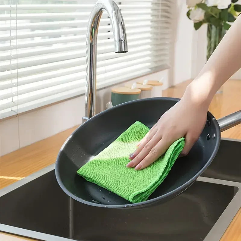 Microfiber Cleaning Cloth, Dishwashing Cloth Household Rag
