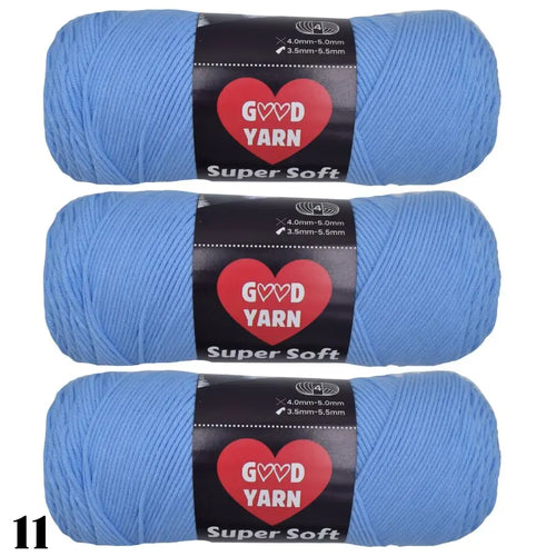 190g x 3 Pcs Soft & Cozy Multicolored Acrylic Yarn for Crocheting
