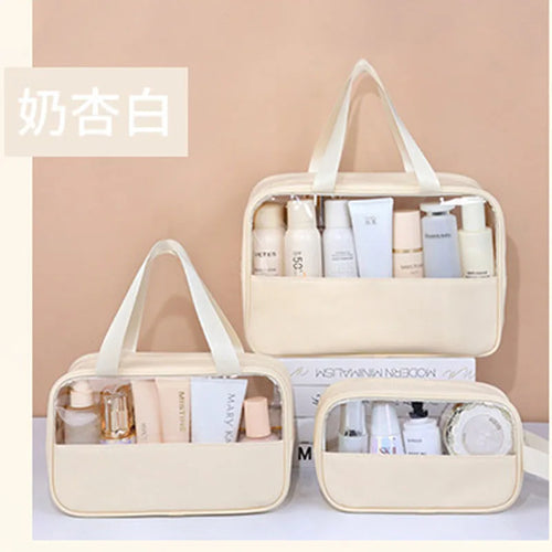 Portable Travel cosmetic bag Women Transparent Makeup Bag