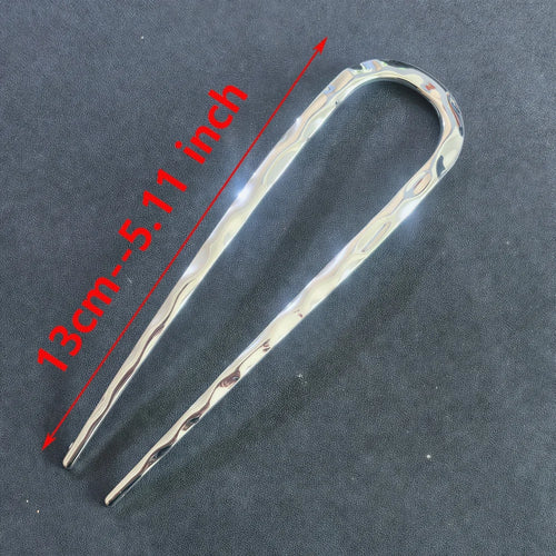 Simple U Shaped Hairpin Metal Hair Sticks U French Hair Clips Pins