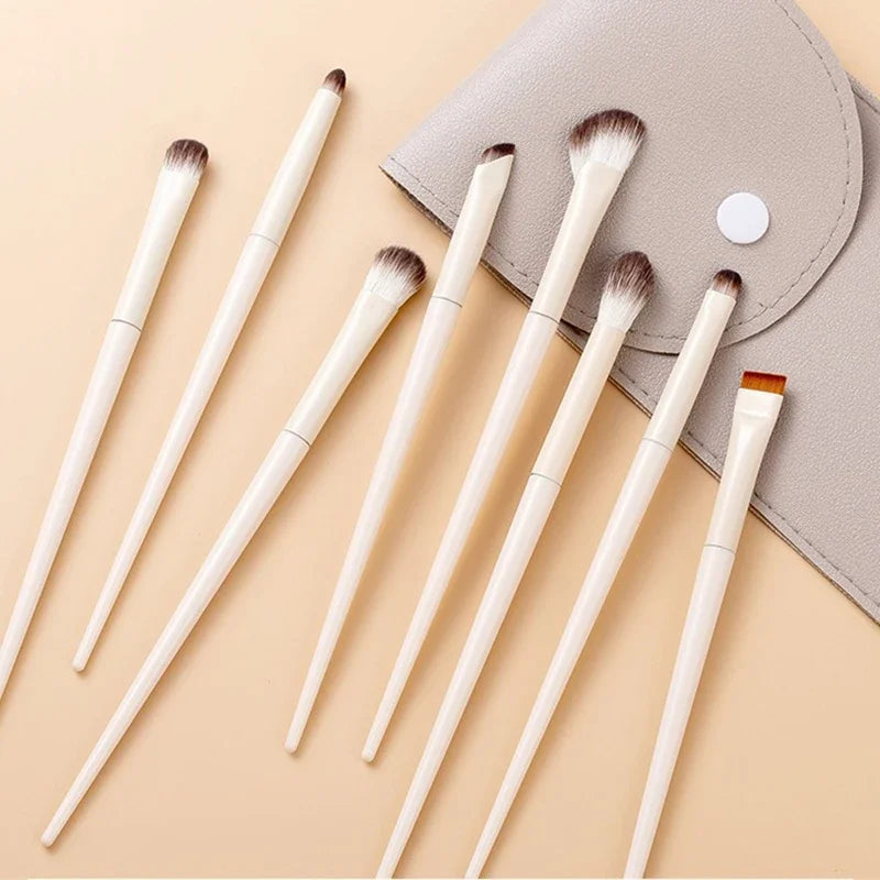 5/6/8/10pcs Natural Eye Makeup Brushes Set Detail Eyeshadow Brush