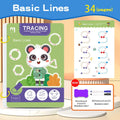 34-Page Reusable Children's Practice Book Set with Erasable Pen