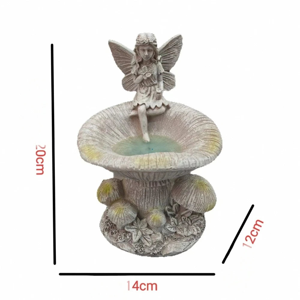 Creative Flower Fairy Solar Night Light Statue Outdoor Waterproof