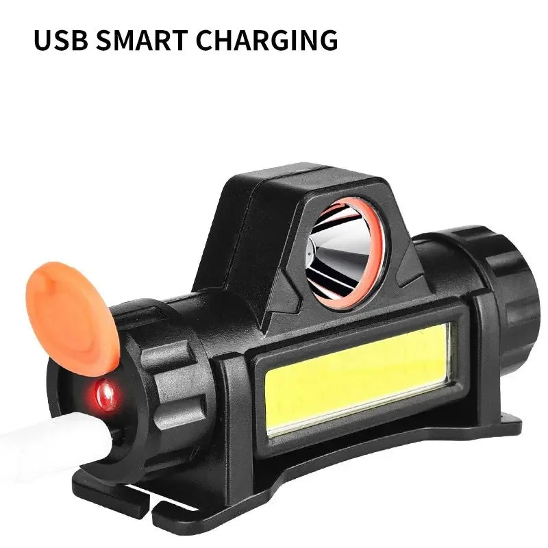 Outdoor Headlights with Long Battery Life and Strong Light LED Night
