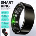 New R09 Smart Ring Men Women with Charging Case,Heart Rate Blood
