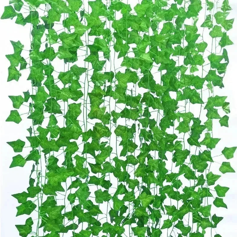 Artificial Green Ivy Leaf Rattan Creeper Leaves Vine Hanging Garland
