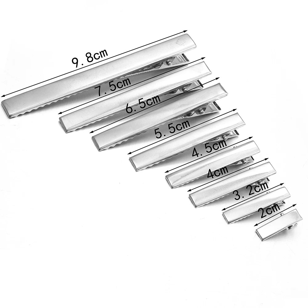 Metal Hair Clips Alligator Clips Hairpins Barrettes For DIY