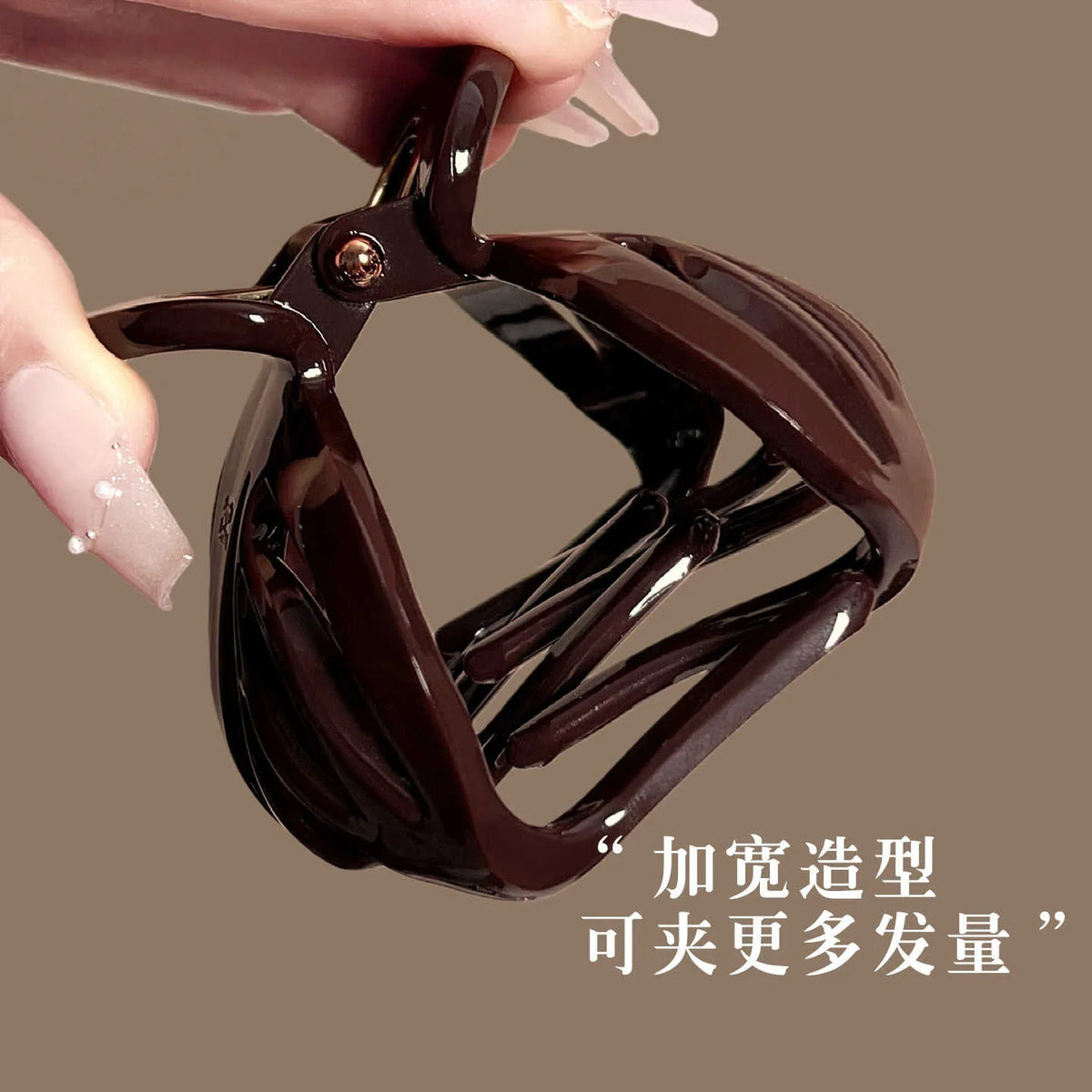 Vintage Red Black Color Pumpkin Large Hair Claw Clip For Women