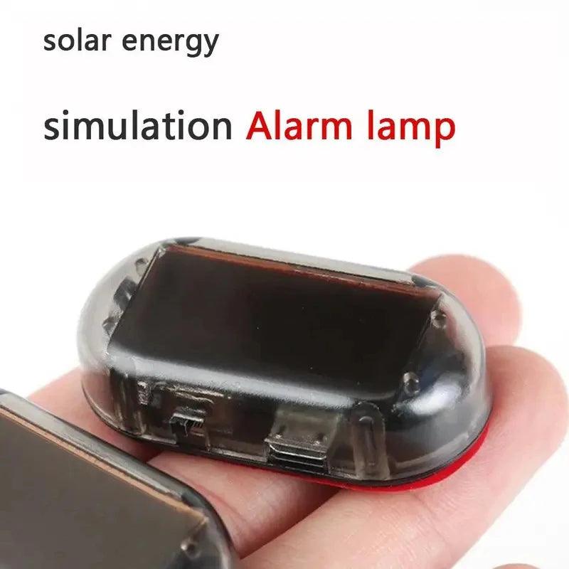 Solar Powered LED Fake Car Alarm Simulated Dummy Security Light