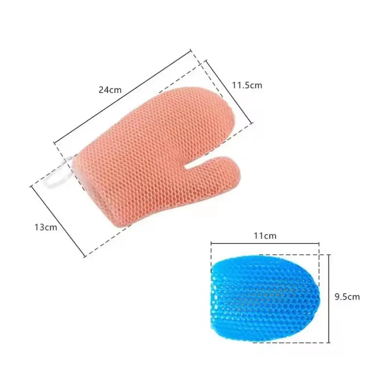 Honeycomb TPU Exfoliating Shower Glove - Quick-Drying Body
