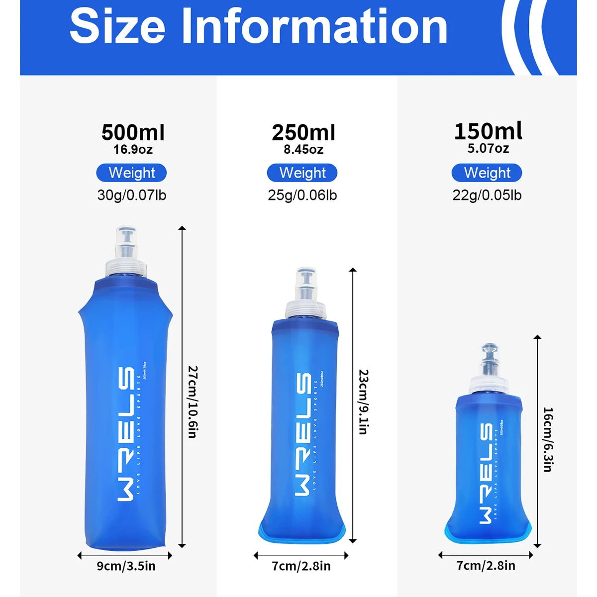 Outdoor Collapsible Silicone Bite Size Water