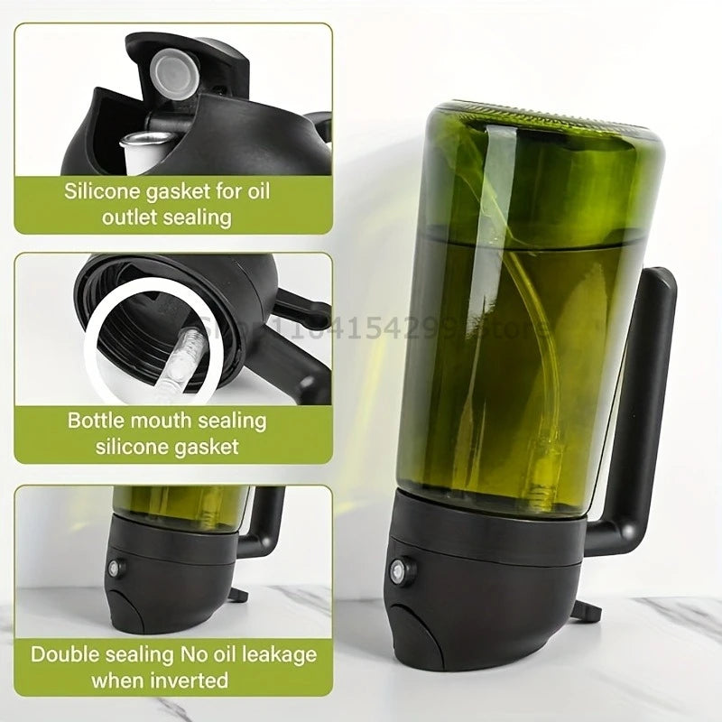 2-in-1 Oil Sprayer Dispenser Olive Oil Dispenser Oil Spray Bottle
