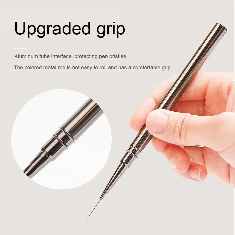 Nails Art Liner Brushes Striping Drawing Elongated Lines Painting