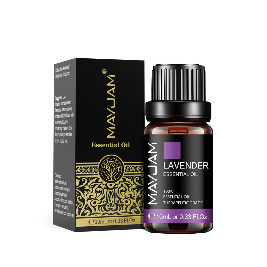 MAYJAM 10ML Lavender Lemongrass Jasmine Vanilla Eucalyptus Rose Lemon
