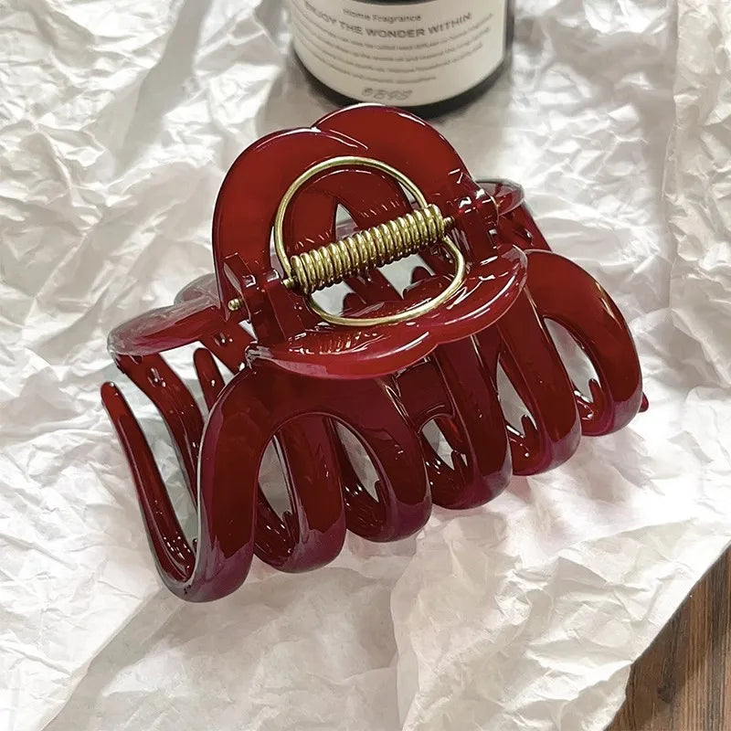 Top Grade Pumpkin Hair Claw Clip For Women Sweet Hair