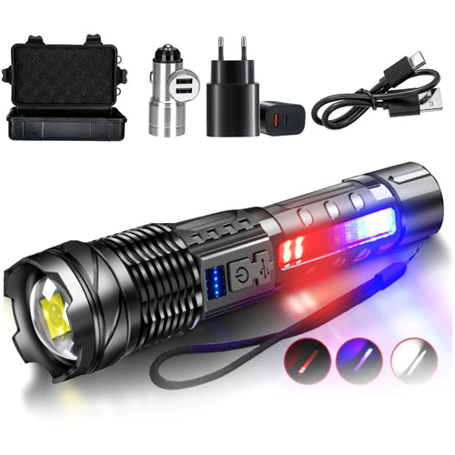 High Powerful LED Flashlights Long Range 150M Super Bright Torch Light