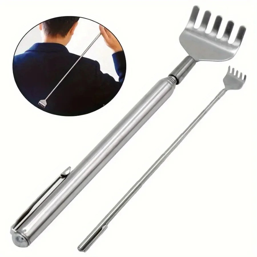 Compact Telescopic Back Massager – Portable Extendable Stainless