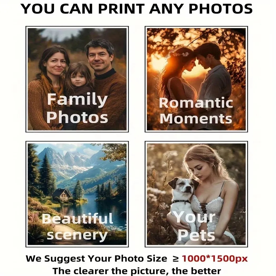 6 Pcs/Set Personalized Canvas Painting Custom Wedding Family Life