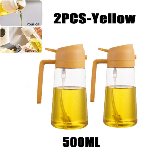 2in1 500ml Plastic Kitchen Oil Sprayer Spray Oil Olive Spray Bottle