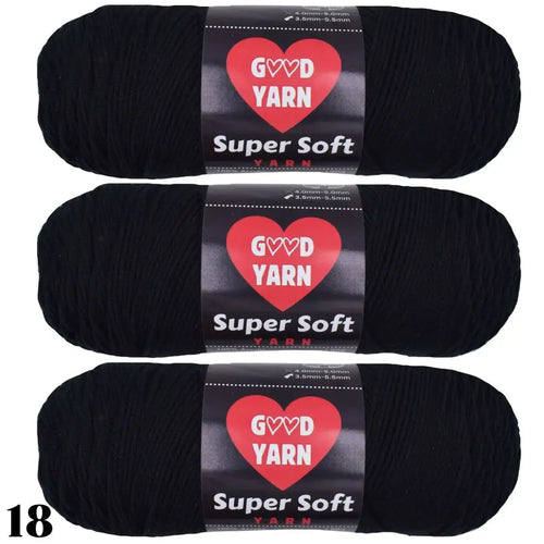 190g x 3 Pcs Soft & Cozy Multicolored Acrylic Yarn for Crocheting