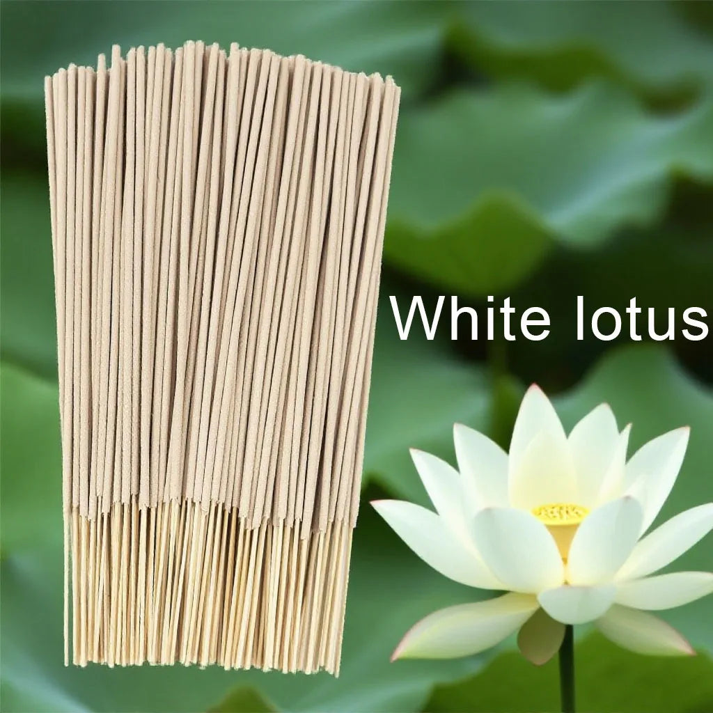 High-Quality Off-White 8.7-Inch White Lotus Incense Sticks