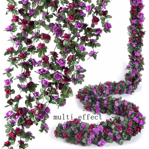 250CM Artificial Rose Flowers for Wedding Home Room Decoration Autumn