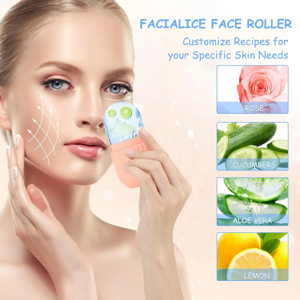 1/3Pcs Facial Cleansing Tool,Heart-Shaped Scraping Tool, Ice Facial