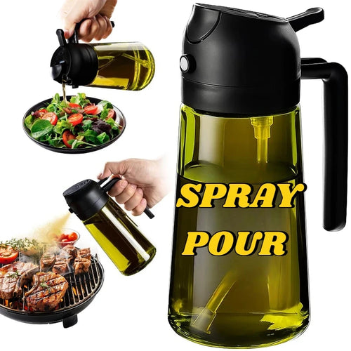 Olive Oil Dispenser Plastic Bottle for Kitchen Gadgets Air Fryer