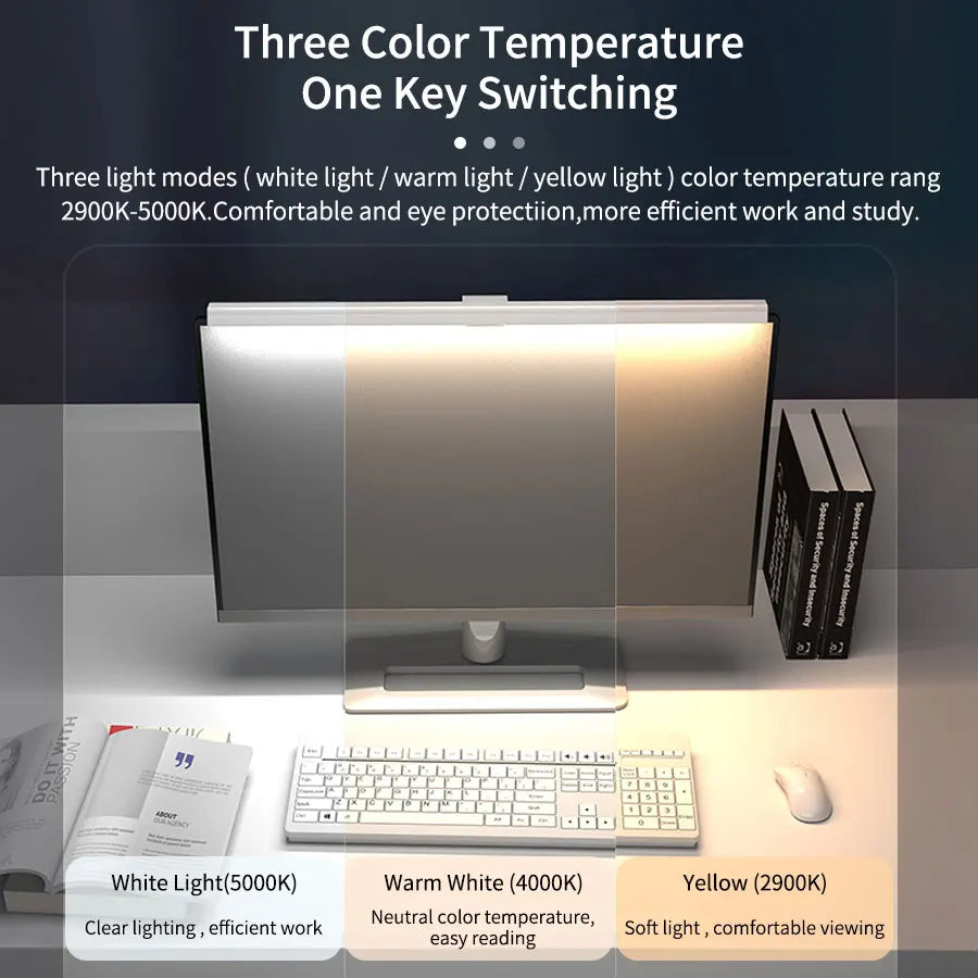 50cm Computer Monitor Light Bar Screen Hanging Lights Stepless Dimming