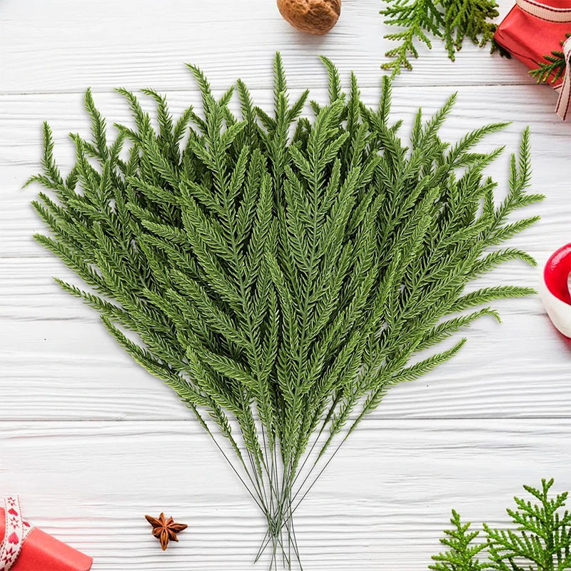 35cm Christmas Artificial Norfolk Pine Branches Faux
