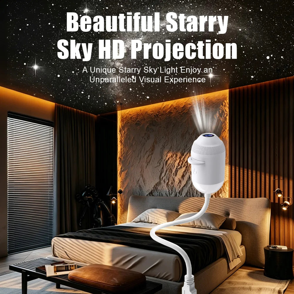USB Starry Sky Projection Light for Car Interior, Home, Bedroom