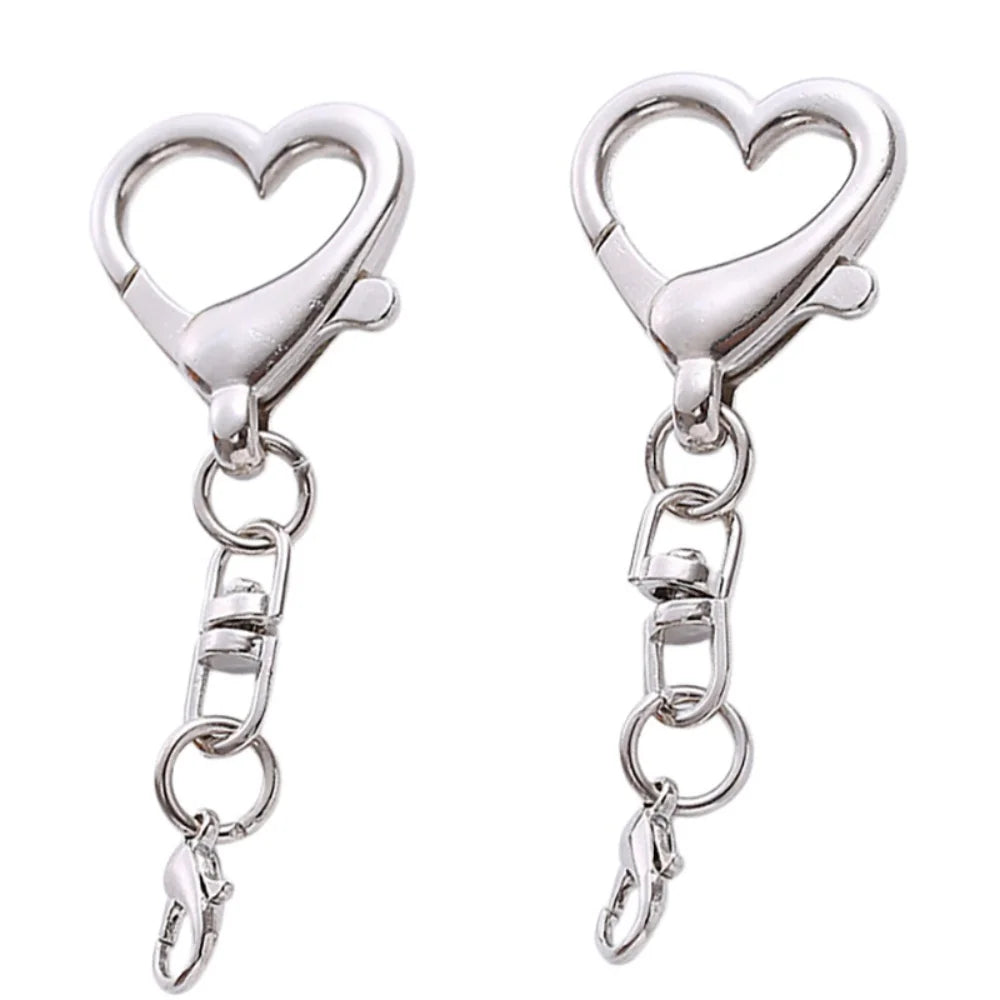Unique Alloy Heart Keyring Keychain Pendant Heart Shaped