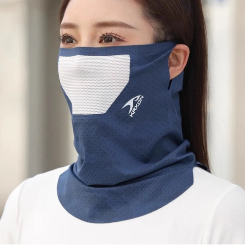 Sunscreen Face Mask Breathable Mesh Neck Gaiter Mask Scarf Ice Silk