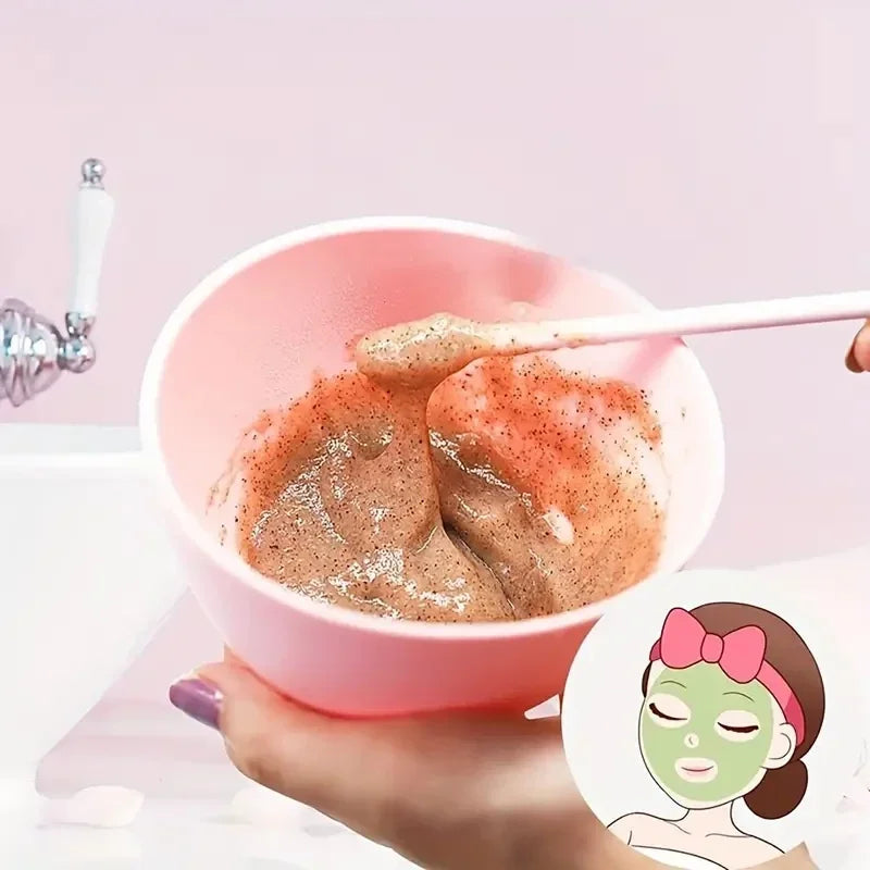 Silicone Face Mask Mixing Bowl Set Facial Skin Care Tools Kit Mask