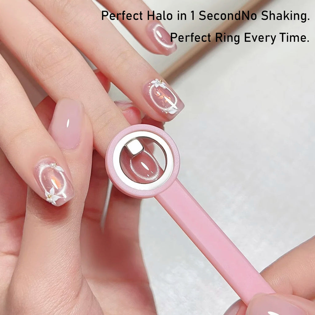 Halo Cat Eye Nail Magnet Ring Magnetic Tool with Handle for Cat Eye