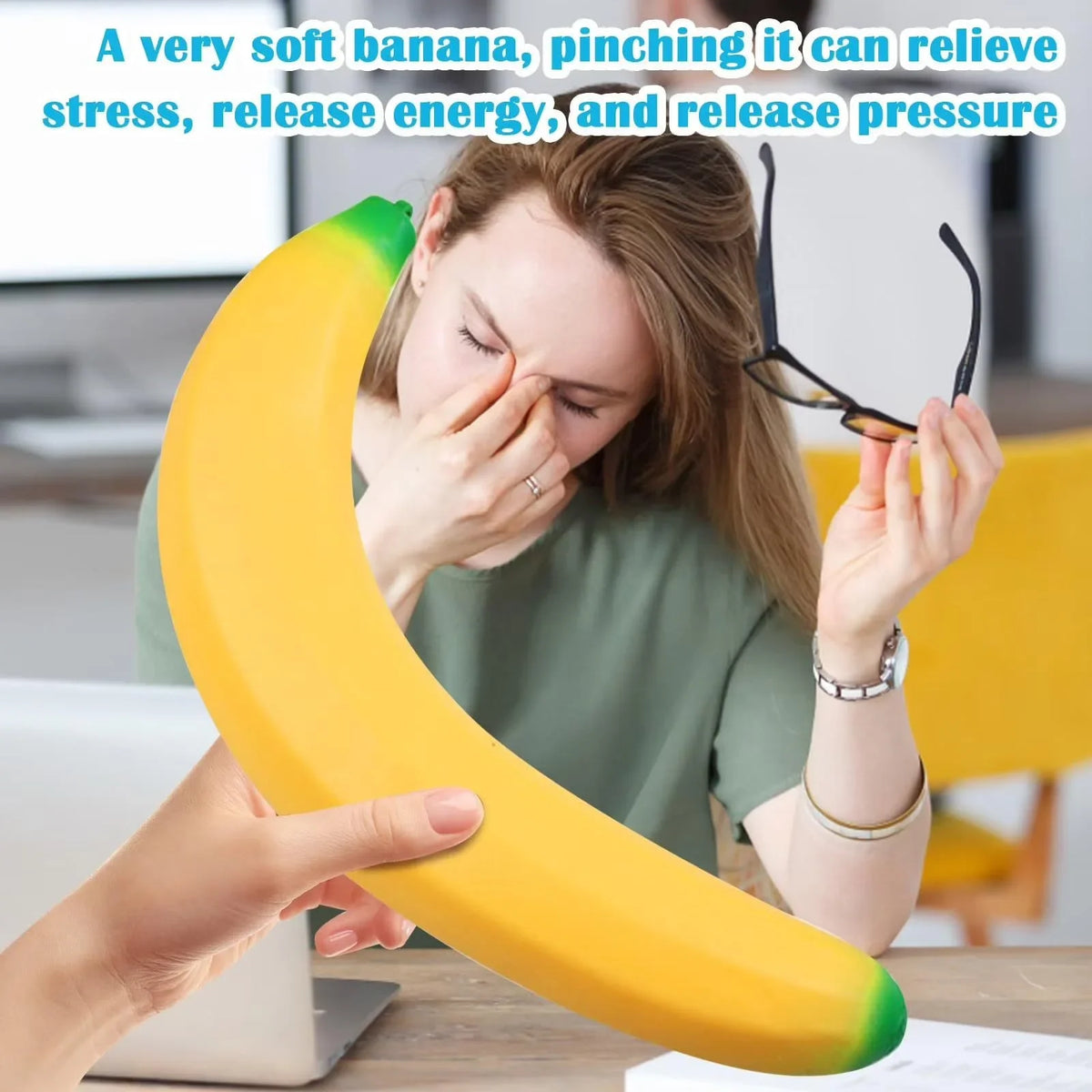 Huge Banana Squishy Stress-Relief Gift Squishy Squeeze Desk Decor