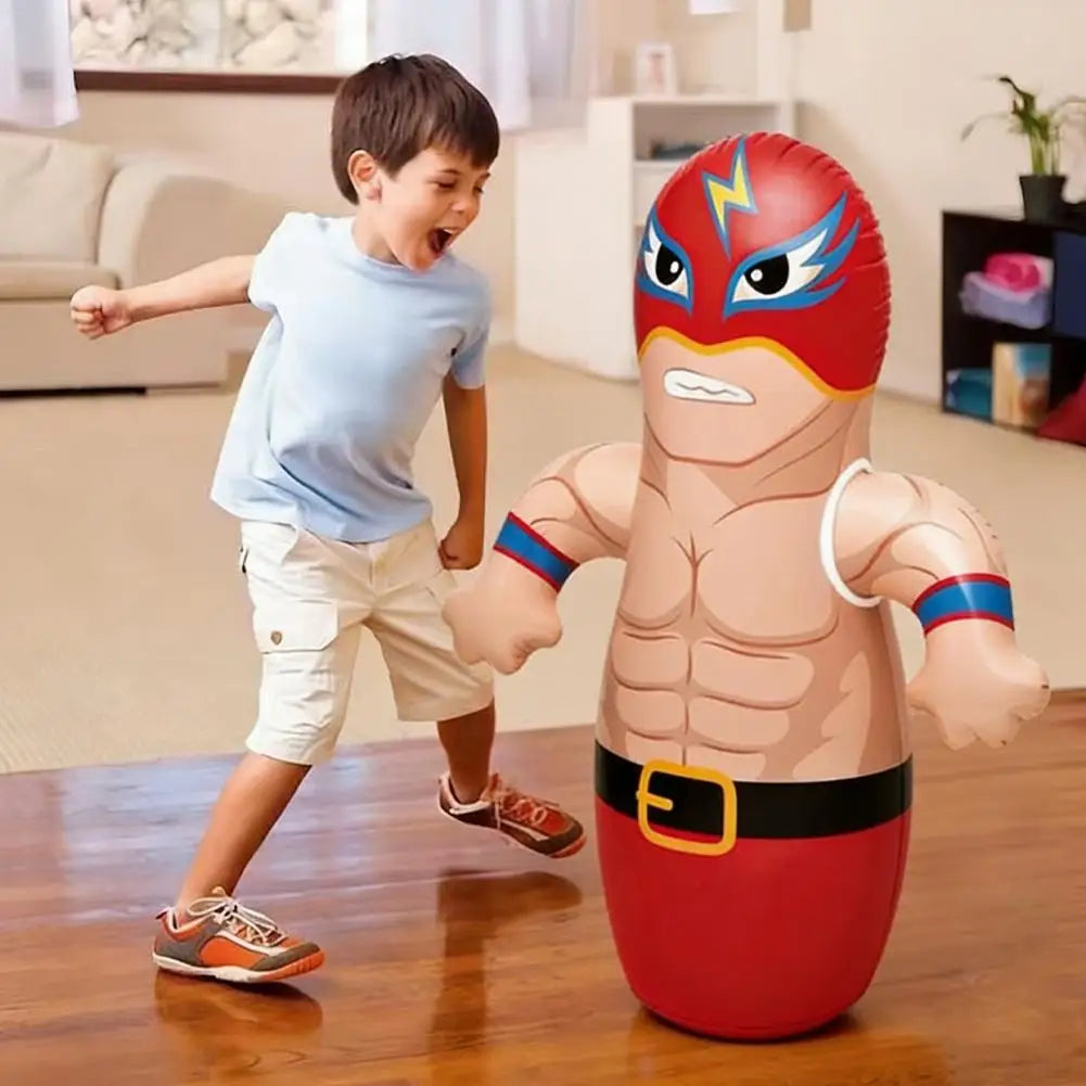 Inflatable Standing Punch Bag Toy Parent Child Toys Tumbler Boxing