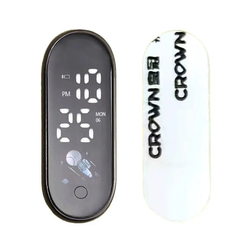 Mini Electric Car Clock LED Movement Touch Waterproof Portable Car