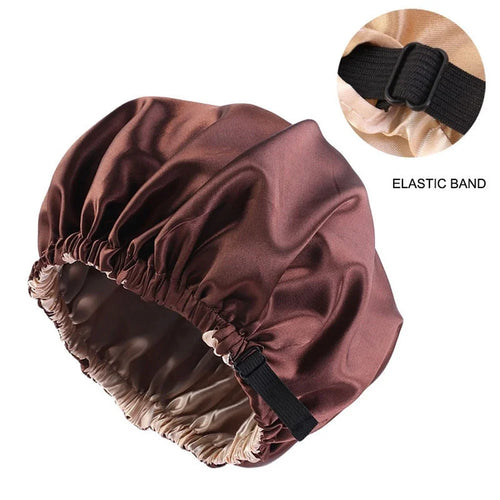 Satin Hair Cap For Sleeping Invisible Flat Imitation Silk Round