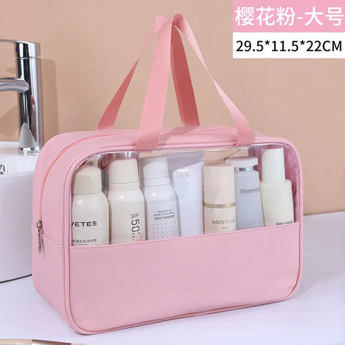 Portable Travel cosmetic bag Women Transparent Makeup Bag
