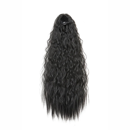22Inch Synthetic Long Kinky Curly Ponytail Hair Extension Drawstring