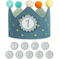 Fabric Birthday Crown Hat, Perfect for Parties