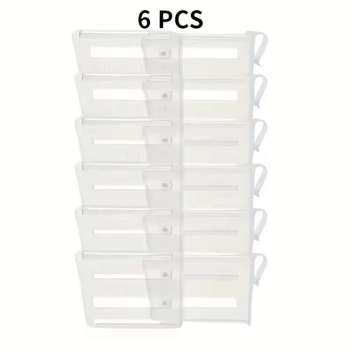 6/12pcs Refrigerator Storage Divider Side Door Storage Partition