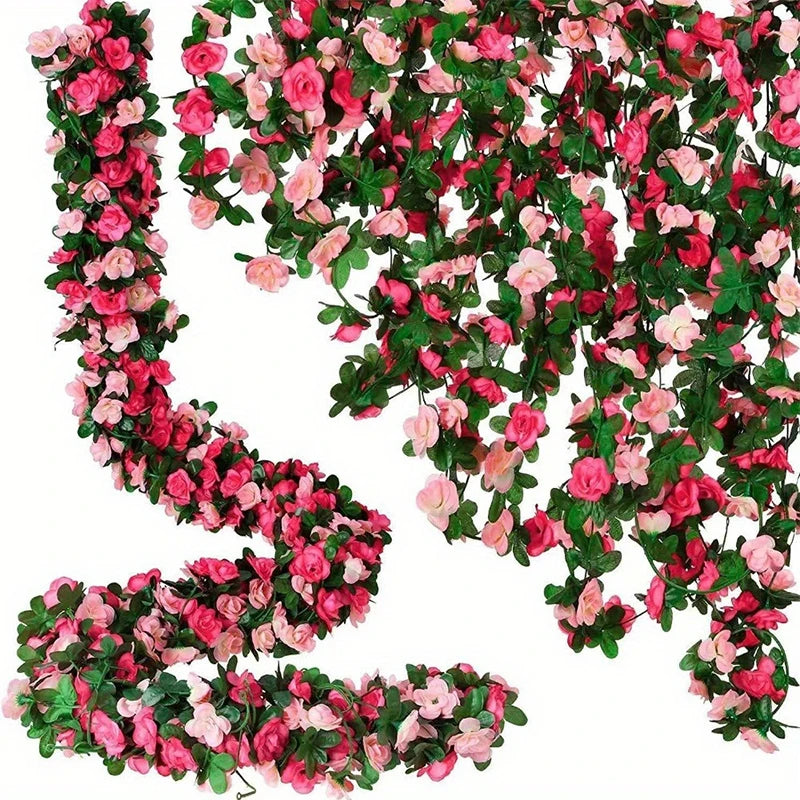 250CM Artificial Rose Flowers for Wedding Home Room Decoration Autumn