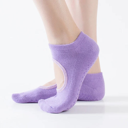 Bandage Yoga Socks for Women Pilates Ballet Dance Cotton Socks